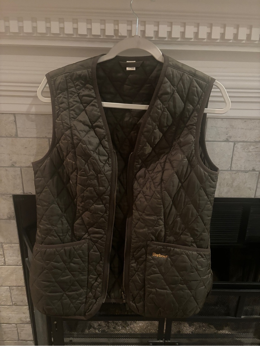 Barbour Quilted Vest in Olive Green